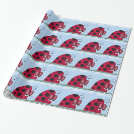 Funny och Euphoric Ladybug Presentpapper