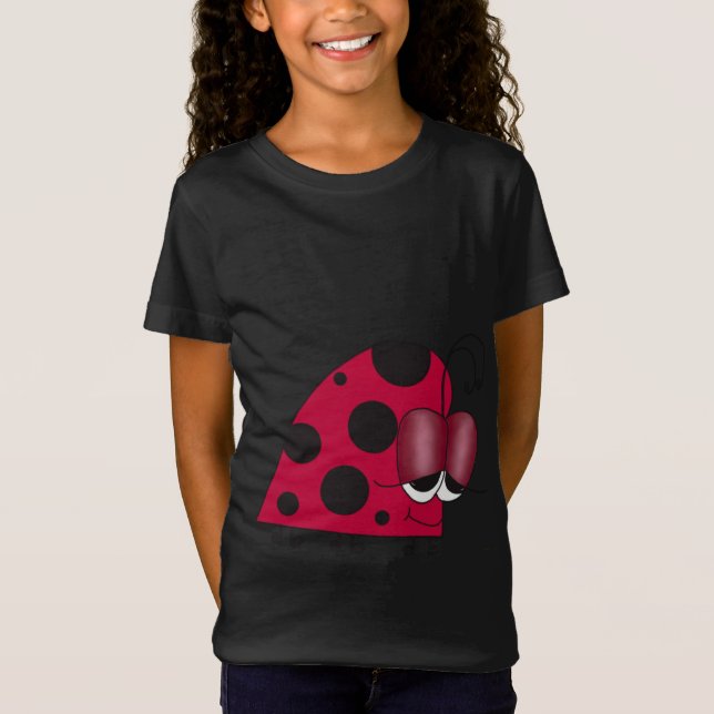 Funny och Euphoric Ladybug Tee Shirt (Framsida)