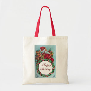 FUNNY OCH HUMOROUS VINTAGE JULTOMTEN JULAFTON KRON TYGKASSE
