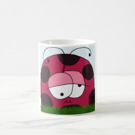 Funny och Knubbig Ladybug Kaffemugg