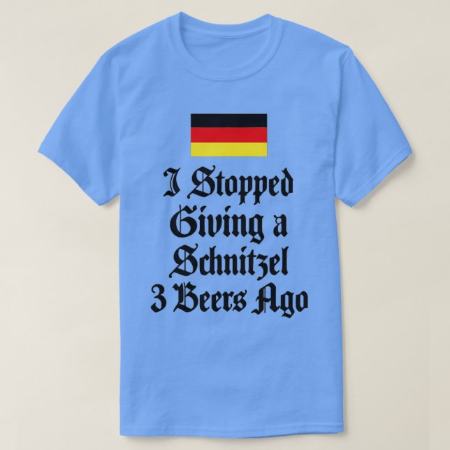 Funny Octoberfest Schnitzel  German Beer Drinking  T Shirt (Design framsida)