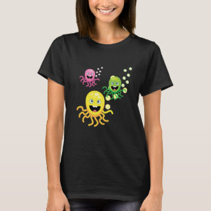 Funny octopi tee shirt