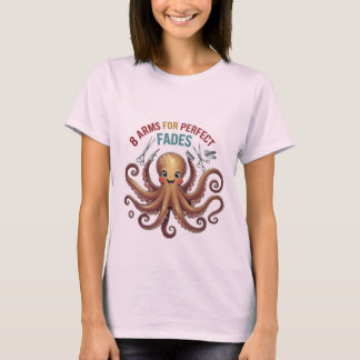 Funny Octopus Barber Shirt - Multi-Verktyg Hair St T