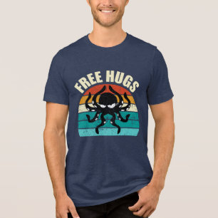 Funny Octopus Free Hugs Cephalopod Humor T Shirt