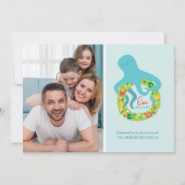 Funny Octopus-jul Julkort