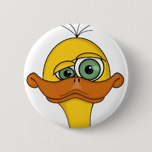 Funny Odd Anka Tecknad Knapp