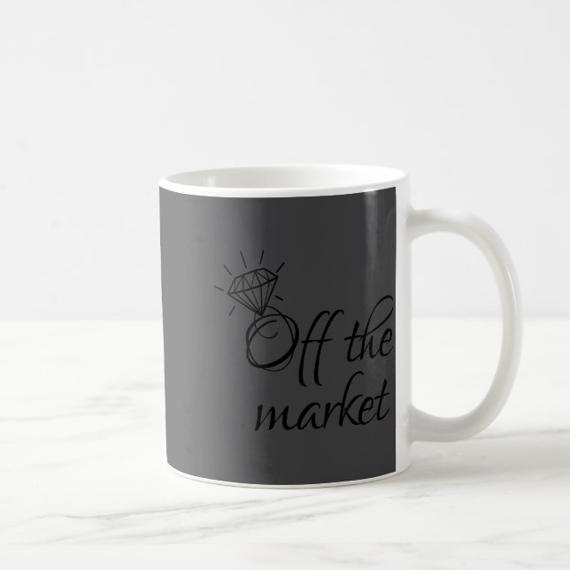 Funny Off The Market L Bride To Be  Kaffemugg (Höger)