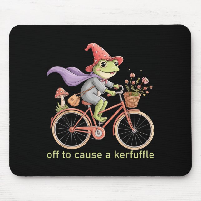 Funny Off To Cause A Kerfuffle Whimsical Wizard Fr Musmatta (Framsidan)