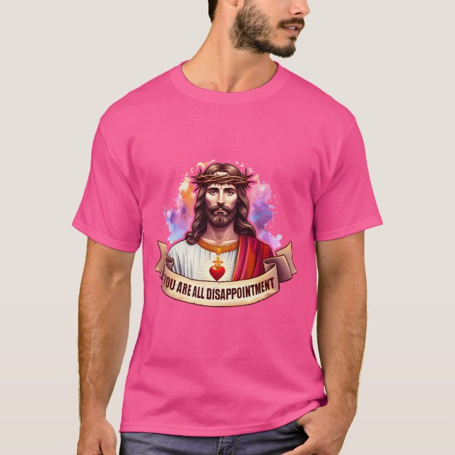 Funny Offensiv Jesus T Shirt (Framsida)