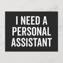 Funny offert för personlig assistent