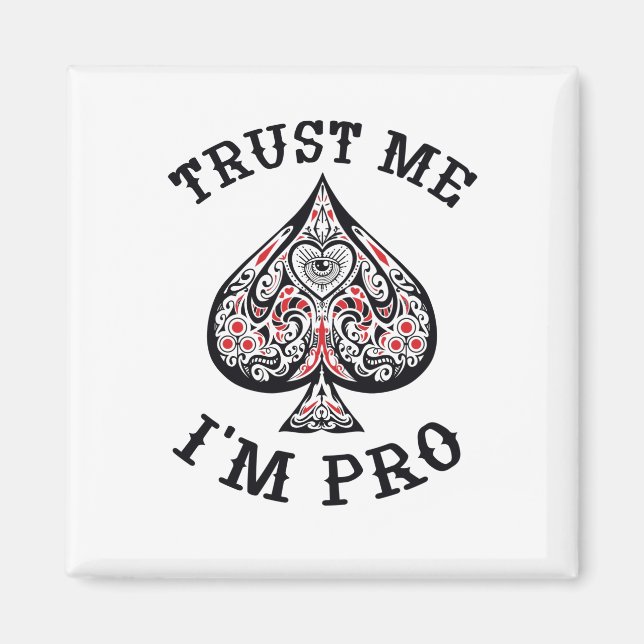 Funny offertdesign för Poker Gamer Magnet (Framsidan)