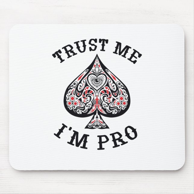 Funny offertdesign för Poker Gamer Musmatta (Framsidan)