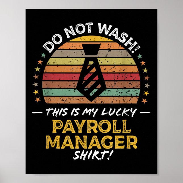 Funny offertgrafik för lönehanteraravdelning poster (Framsidan)