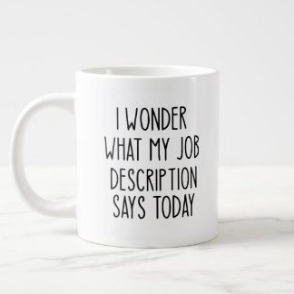 Funny Office Coworking Funny Gift Jumbo Mugg