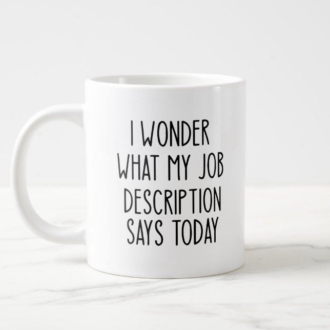 Funny Office Coworking Funny Gift Jumbo Mugg (Vänster)