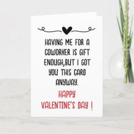 Funny Office Coworking Valentines day Helgkort