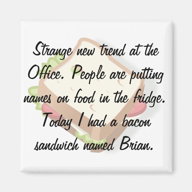 Funny Office Fridge Magnet (Framsidan)