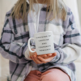 Funny Office Mug With Sarcastic Work Quotes Gifts Två-Tonad Mugg