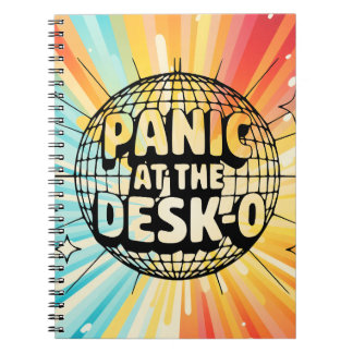 Funny Office Notebook-Panic at the Desk Disco Ball Anteckningsbok