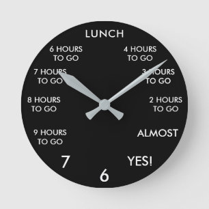 Funny Office-Novelty Rund Klocka
