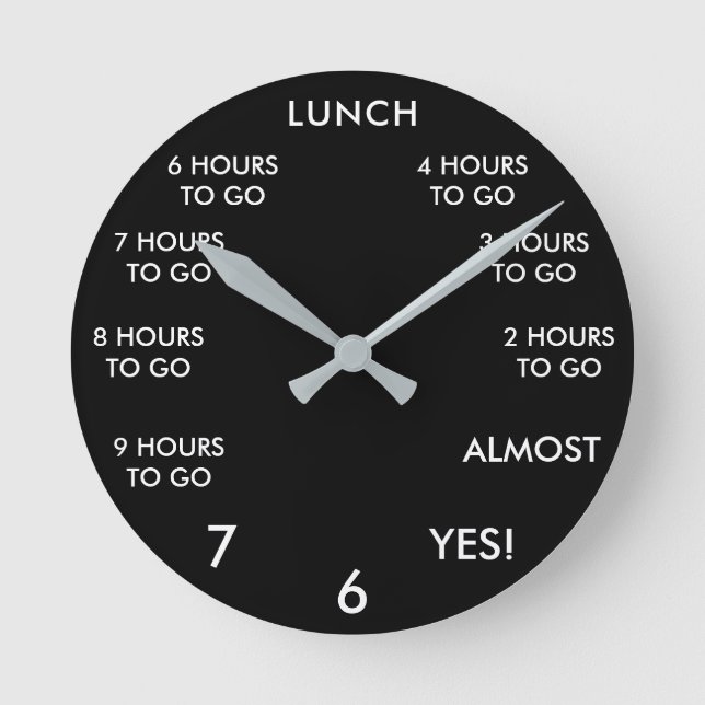 Funny Office-Novelty Rund Klocka (Framsida)