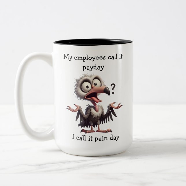 Funny Office Payday Mugg (Vänster)
