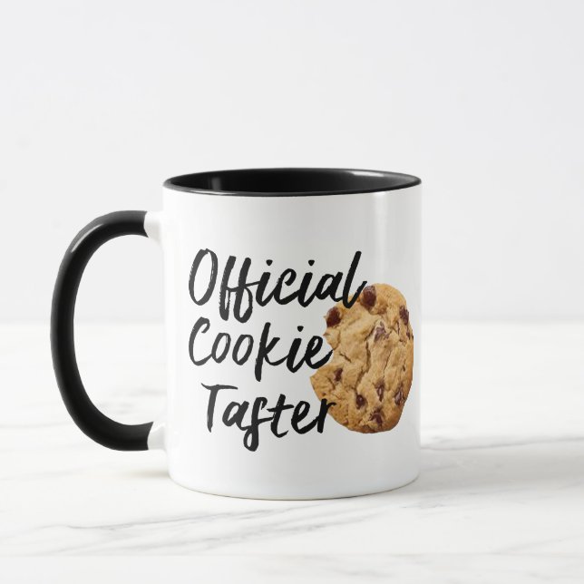 Funny Officiell Cookie Taster Coffee Mugg Design (Vänster)