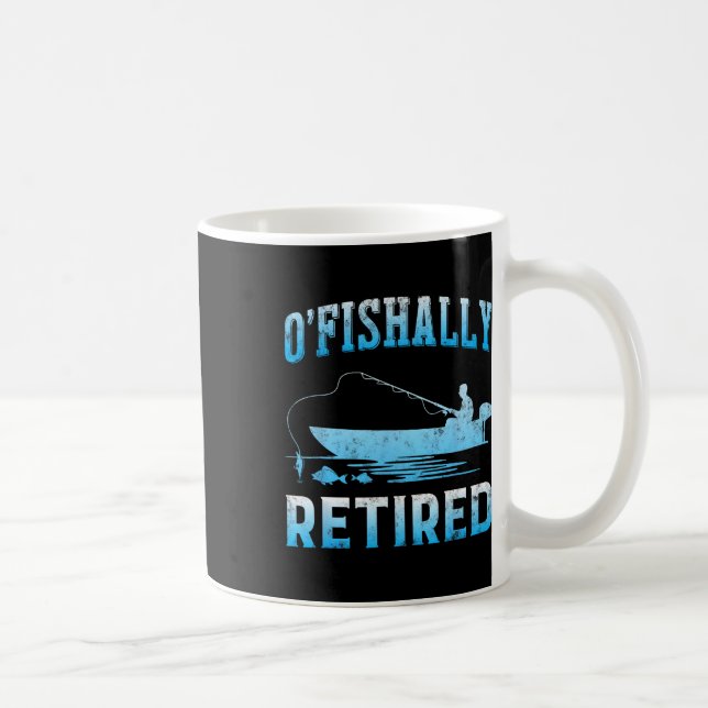 Funny O'Fishally Reless Gift for Redragen Fishing Kaffemugg (Höger)