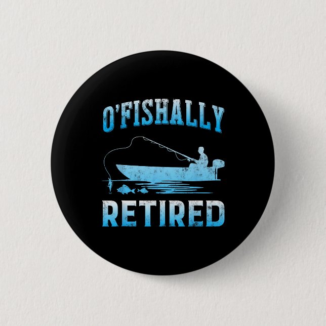 Funny O'Fishally Reless Gift for Redragen Fishing Knapp (Framsida)
