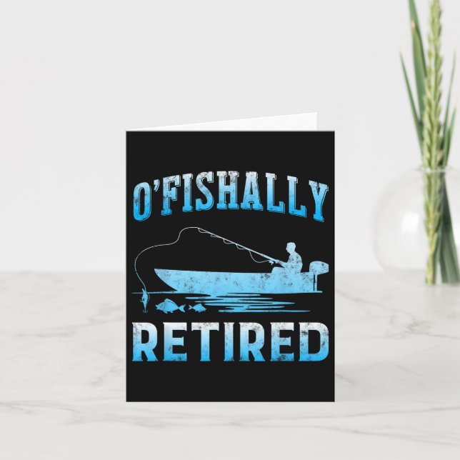 Funny O'Fishally Reless Gift for Redragen Fishing Kort (Framsida)