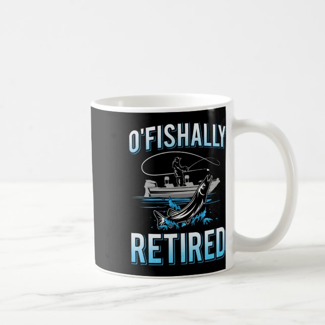 Funny O'Fishally Retrött Tee for Redragen Fishing  Kaffemugg (Höger)