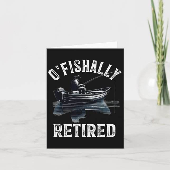 Funny O'Fishin y, som är uttröttad ur fisken i Pen Kort (Framsida)