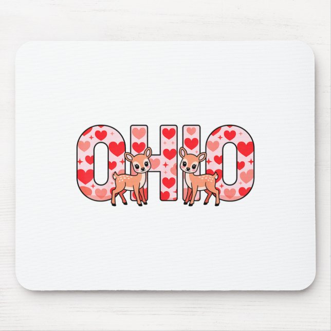 Funny Ohio Deer Midwestern Party O-h-i-o In Valent Musmatta (Framsidan)