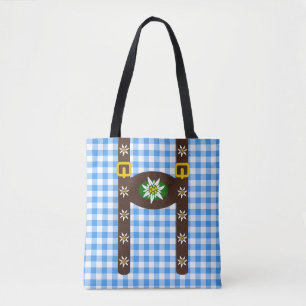 Funny Oktoberfest Lederhosen Suspenders Tygkasse