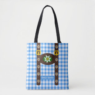 Funny Oktoberfest Lederhosen Suspenders Tygkasse