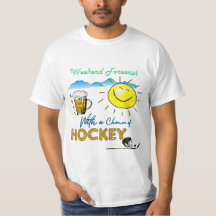 FUNNY! Öl och hockey - Helg prognos T-Shirt