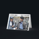 FUNNY OLD GUY FÅR ETT LDER BIRTHDAY-KORT KORT<br><div class="desc">BIDRAG ÖVER BACKE-KORTET</div>