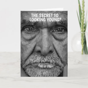 FUNNY OLD MAN BIRTHDAY CARD FÖR HIM KORT