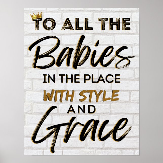 Funny Old school 90-årsjubileum Hip hop Poster (Framsidan)