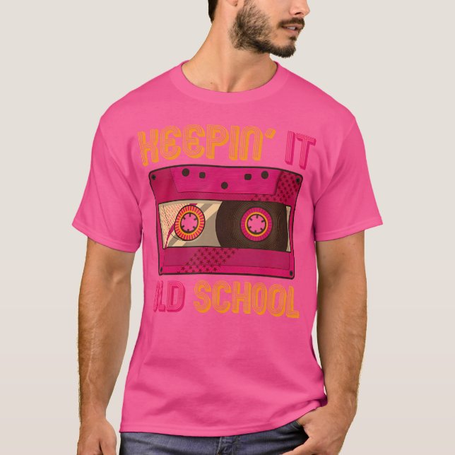 Funny Old school Hip hop Cassettes Funny Rapper T Shirt (Framsida)