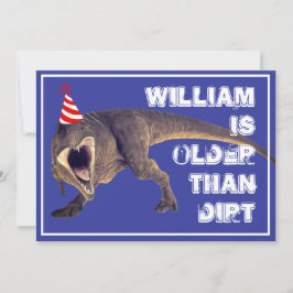 Funny Older Than Diirt T-Rex Inbjudningar