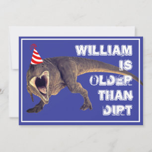 Funny Older Than Diirt T-Rex Inbjudningar