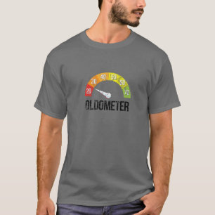 Funny Oldometer för 40:e födelsedagsgag Gift Graph T Shirt