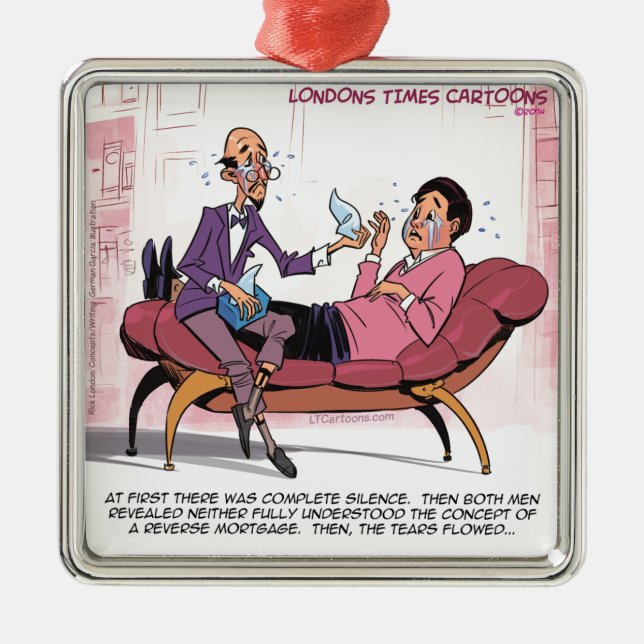 Funny omvänd hypoteksbehandling julgransprydnad metall (Framsidan)