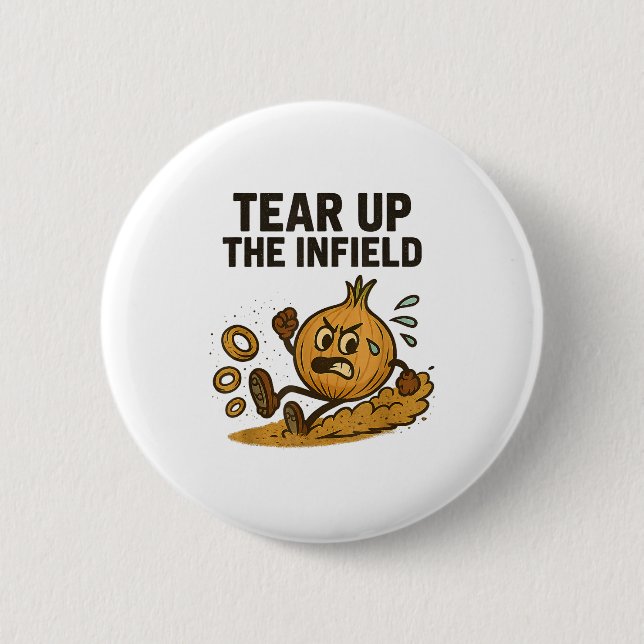 Funny Onion Rings Baseball Base Infield Glove Soft Knapp (Framsida)