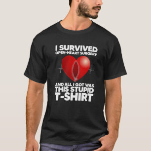 Funny Open Heart kirurgi Art För manar Women Hear T Shirt