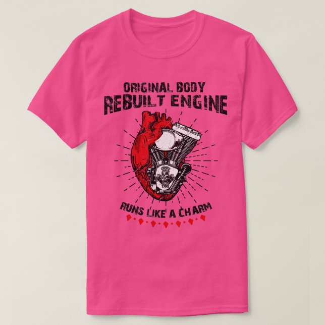 Funny Open Heart kirurgi Original Body Rebuild Eng T Shirt (Design framsida)