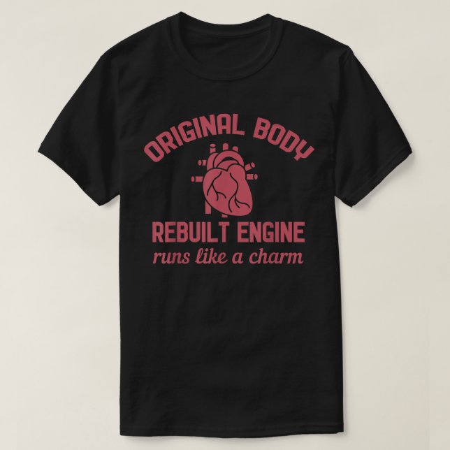 Funny Open Heart-omslagsåterställning av kirurgi - T Shirt (Design framsida)