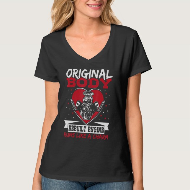 Funny Open Heart Surgery, Original Body Rebuilt En T Shirt (Framsida)