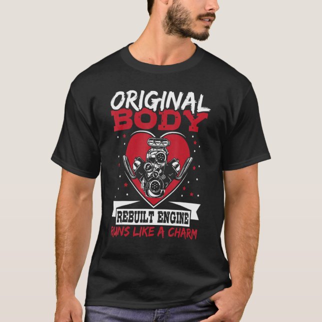 Funny Open Heart Surgery, Original Body Rebuilt En T Shirt (Framsida)